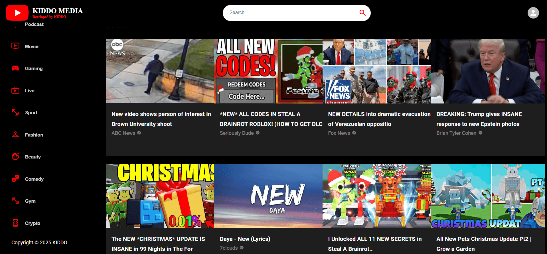 A fully functional YouTube Clone built using React.js, integrated with Rapid API’s YouTube Data API v3 to fetch real-time
        video content, channels, and search results. This project replicates the core features and UI of YouTube, enhanced with a 
        subscription-based monetization system and premium user experience.

Key Features:
🎥 Real-time video feed using YouTube Data API
🔐 User authentication with form validation
👑 Subscription plans (Free, Basic, Premium) with crown badges
💳 Dummy payment system for plan upgrades
📢 Smart ad display (hidden for premium users)
🔍 Instant search for videos & channels
📺 Video player with recommendations & details
📱 Fully responsive UI with Material UI
🔀 Smooth navigation using React Router 