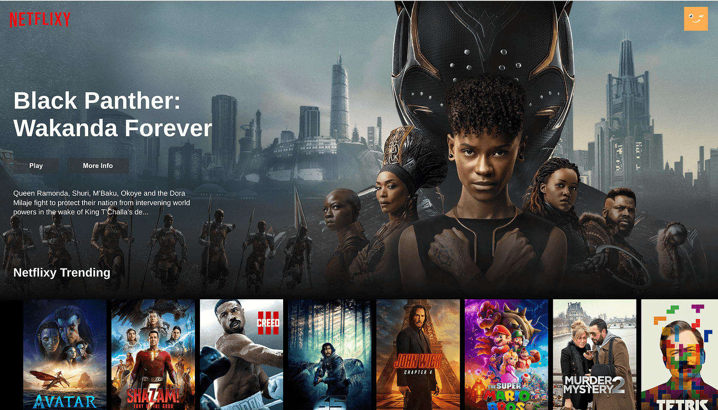 A Netflix-inspired video streaming web application built using React.js and TypeScript, integrated with the TMDb API to fetch real-time movie
    and TV show data. The app replicates the core Netflix UI & browsing experience, featuring smooth animations, lazy loading, Redux-based state management,
    and a premium subscription system.

Key Features:
🎥 Real-time movies & TV shows from TMDb API  
🔍 Search movies, shows & genres instantly  
📂 Category-based browsing & trending sections  
▶️ Video previews & trailers playback  
🎞️ Netflix-style carousels & sliders  
⚡ Lazy loading & code splitting for performance  
🔐 Persistent user authentication  
👑 Subscription plans with premium access  
🚫 Ad-free experience for premium users  
📱 Fully responsive design  

This project demonstrates my skills in building media-heavy React applications, integrating APIs, and designing responsive, user-friendly interfaces.